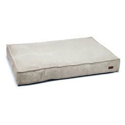 Cojín cama Designed by Lotte Ribbed, gris claro - aprox. 120 x 80 x 15 cm (L x An x Al)