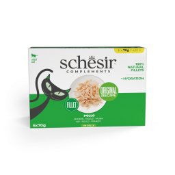 Schesir Complements en gelatina 6 x 70 g - Pollo