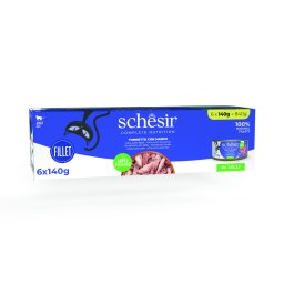 Schesir Complete Nutrition Filete en gelatina 6 x 140 g - Atún con vacuno