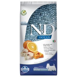 Farmina N&D Ocean Adulto Mini con Bacalao, Calabaza y Naranja - 2 x 7 kg