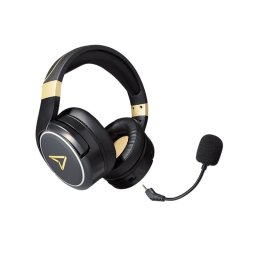 Auricular Steelplay HP52 Wireless Gaming Negro Oro Batería 32h Boom Circumaural RF USB-C