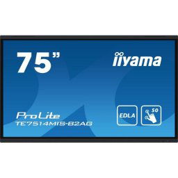 Monitor Interactivo iiyama PROLITE TE7514MIS-B2AG 75" 4K Android 13 Touch Wi-Fi PureTouch-IR