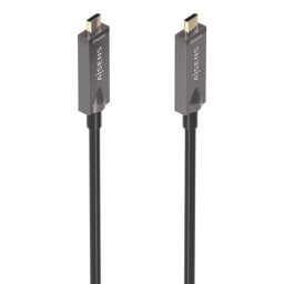 Cable USB-C AISENS A157-0882 10m 10Gbps 4K@60Hz 3A 60W Activo Fibra Óptica Negro