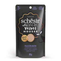 Schesir After Dark Velvet Mousse 12 x 80 g - Pollo con pato