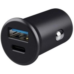 Trust Maxo Cargador de Coche USB y USB-C 38W Negro