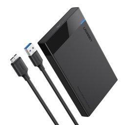 Caja disco duro 2.5″ Ugreen 30848 SATA II/III USB 5Gbps Negro hasta 6TB