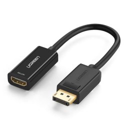 Adaptador Ugreen 40362 DisplayPort Macho a HDMI Hembra 0,25m Oro Plug & Play Negro