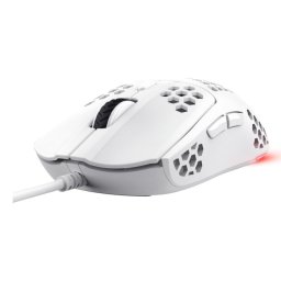 Ratón Trust con cable 6400 DPI RGB ultraligero 6 botones programables blanco