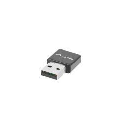 Adaptador USB Lanberg NC-0300-WI Inalámbrico 2400 Mbit/s Negro