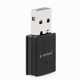 Adaptador USB WiFi Gembird WNP-UA300-01 300Mbps 2.4GHz RTL8192EU Negro