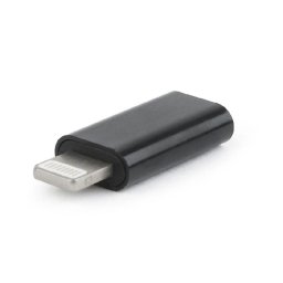 Adaptador USB tipo-C hembra a 8 pines macho Gembird A-USB-CF8PM-01 Negro
