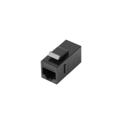Adaptador de red Lanberg KSU6-3000 Plano Negro RJ-45 Hembra a Hembra