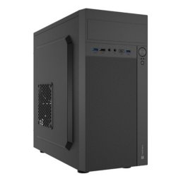 Caja PC NATEC Helix USB C Mini Tower Negro micro ATX Mini-ITX Ventilador 80mm
