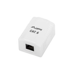 Caja de superficie Lanberg OU6-0001-W 35mm x 30mm x 54mm blanca compacta