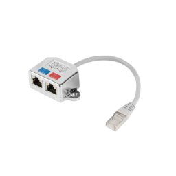 Adaptador Lanberg AD-0026-S 10/100Base-T(X) Cat5e Plata Níquel 1 pieza
