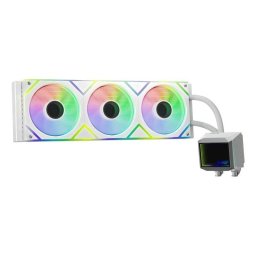 Refrigeración Líquida XPG Levante II 360mm 3 Ventiladores ARGB Bomba Doble Cámara Blanco