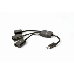 Hub USB Gembird 2 puertos USB 2.0 Micro-B modelo UHB-OTG-02 Conexión OTG y alimentación adicional