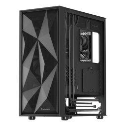 Torre Genesis Diaxid 605F ATX Negro Vidrio Templado USB-C Filtros Antipolvo 5 ventiladores