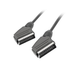 Cable SCART Lanberg CA-EUEU-10CC-0018-BK 1,8m Macho a Macho Negro