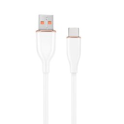 Cable USB C Gembird CC-USB2S-AMCM-1.5M-W 1.5m USB 2.0 480 Gbit/s Blanco silicona premium