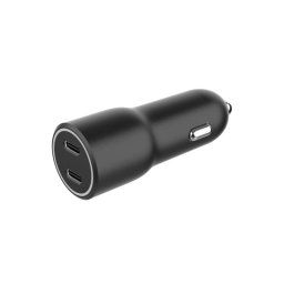 Cargador coche Gembird TA-UC-C2PD40-CAR-01 2x USB-C 40W Power Delivery Carga rápida Negro