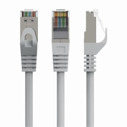 Cable de red Gembird Latiguillo FTP Cat.6A 30m S/FTP LSZH RJ-45 Gris contactos chapados en oro