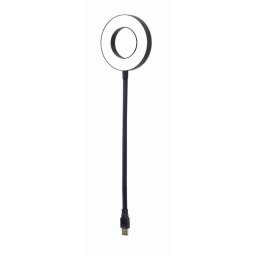 Anillo de luz Gembird NL-LEDRING-01 LED USB brazo flexible 0.3m negro/blanco
