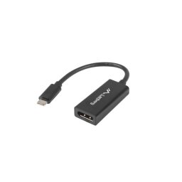 Adaptador Lanberg AD-UC-DP-01 USB C a DisplayPort 0,15m Macho-Hembra Derecho