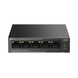 Switch TP-Link LS105GP 4xGB PoE+ 1xGB 65W para redes profesionales