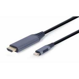 Cable adaptador de vídeo Gembird CC-USB3C-HDMI-01-6 USB-C a HDMI 4K 60Hz 1.8m Negro