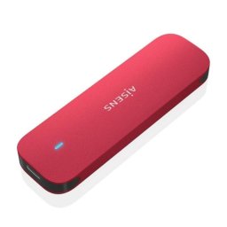 Caja Externa SSD AISENS ASM2-027RED USB 3.2 Gen2 NVMe Aluminio Roja Toolless UASP