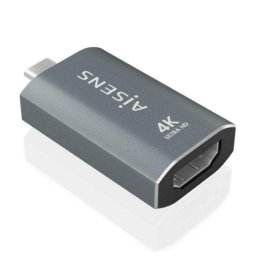 Adaptador USB-C AISENS A109-0862 HDMI 4K@60Hz Aluminio Plug and Play Gris