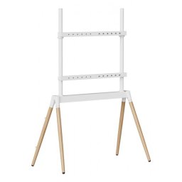 Soporte de TV Gembird TVS-86F-01-W Blanco/Madera 55-86" Gestión de cables integrada