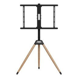 Soporte TV Gembird TVS-75ST-01 Base Giratoria, Altura Ajustable, 32-75", 35kg, Negro/Madera