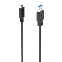Cable USB AISENS A107-0860 3.1 Gen2 10Gbps 3A USB-C a USB-A 2m Negro