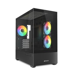 Caja PC Sharkoon MK6 RGB Blanca Micro-ATX Cristal Templado y 3 Ventiladores PWM ARGB