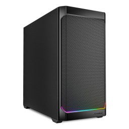 Caja Micro ATX Sharkoon MK4 RGB Strip Tira RGB/2x Ventiladores/USB-C/Negra