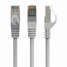 Cable de red Gembird PP6A-LSZHCU-50M 50m Cat6a S/FTP LSZH conectores RJ-45 oro gris