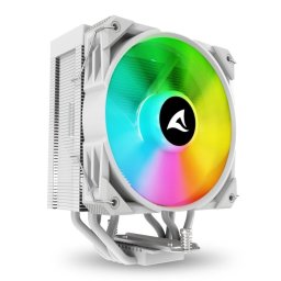 Refrigeración Aire Sharkoon Compatible LGA1851 120mm A40 RGB 4 Heatpipes TDP 220W RGB Blanco