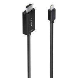 Cable conversor Aisens A125-0887 Mini DisplayPort a HDMI 4K 60Hz 1.5m Negro