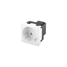 Adaptador de corriente Lanberg AC-4545SW-F-W Tipo F Blanco Policarbonato 250V 16A 50Hz