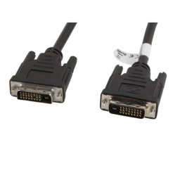 Cable DVI-D Lanberg CA-DVID-10CC-0030-BK 3m Dual Link 24+1 Macho a Macho Negro