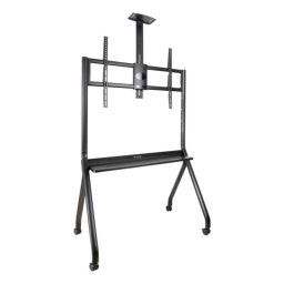 Soporte de Suelo TooQ FS20208M-B 55-100" Acero Ruedas Bloqueo VESA 200x200~900x600 120kg Negro