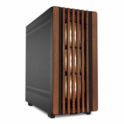 Torre Sharkoon REBEL C70M RGB Full Tower Elegante Madera Soporta 11 Ventiladores USB-C RGB