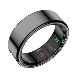 Anillo inteligente Leotec Smart Ring Kör Mau LED 15mAh Acero inoxidable 5ATM Negro