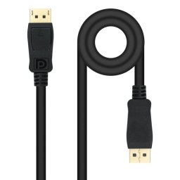 Cable DisplayPort Nanocable 10.15.2601-L150 1.5m 8K 32.4Gbps Macho-Macho Negro