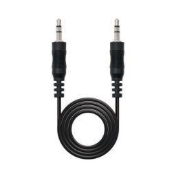 Cable audio Nanocable 10.24.0103 Jack 3.5 mm macho-macho 3m negro estéreo