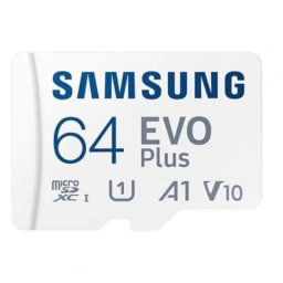 Tarjeta microSD Samsung EVO Plus 64GB UHS-I U1 V10 A1 160MB/s Adaptador SD