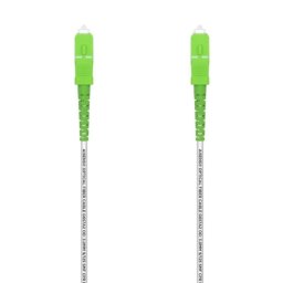 Latiguillo de fibra óptica AISENS A152-0497 SC/APC a SC/APC 7m OS2 G.657A2 LSZH Blanco