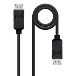 Cable DisplayPort Nanocable 10.15.2700 0.5m 4K 144Hz CCS Triple Apantallamiento Negro